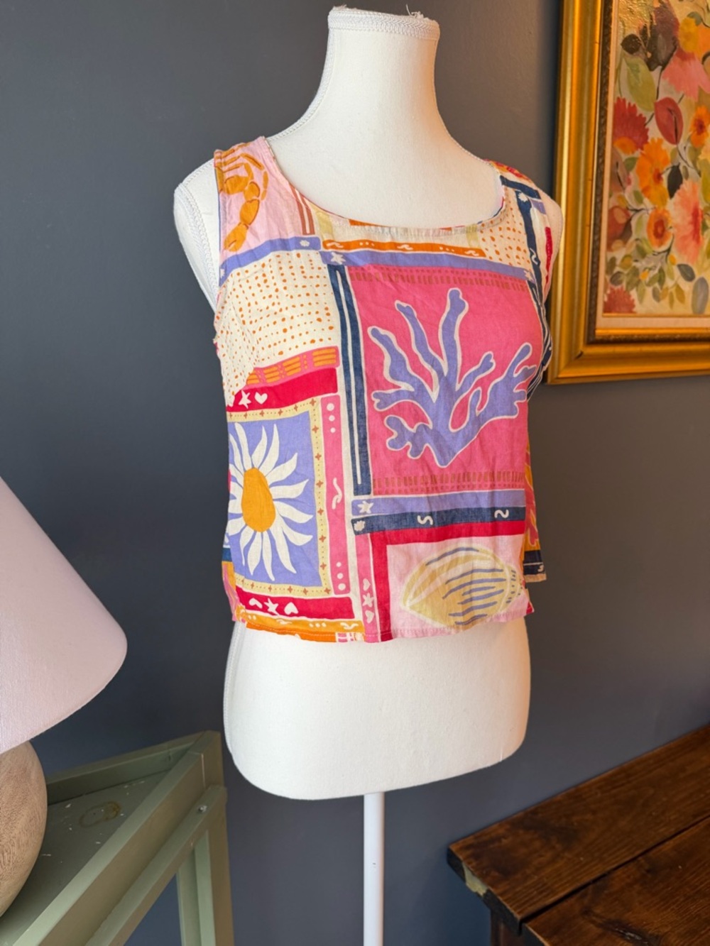 C&C California Summer Ready Colorful Patterned Tank Top